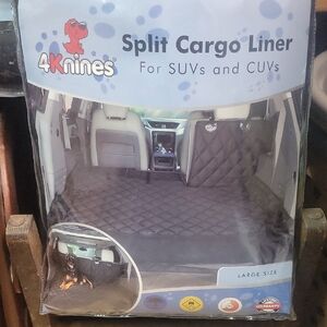 Black Split Cargo Liner for SUVs and CUVs